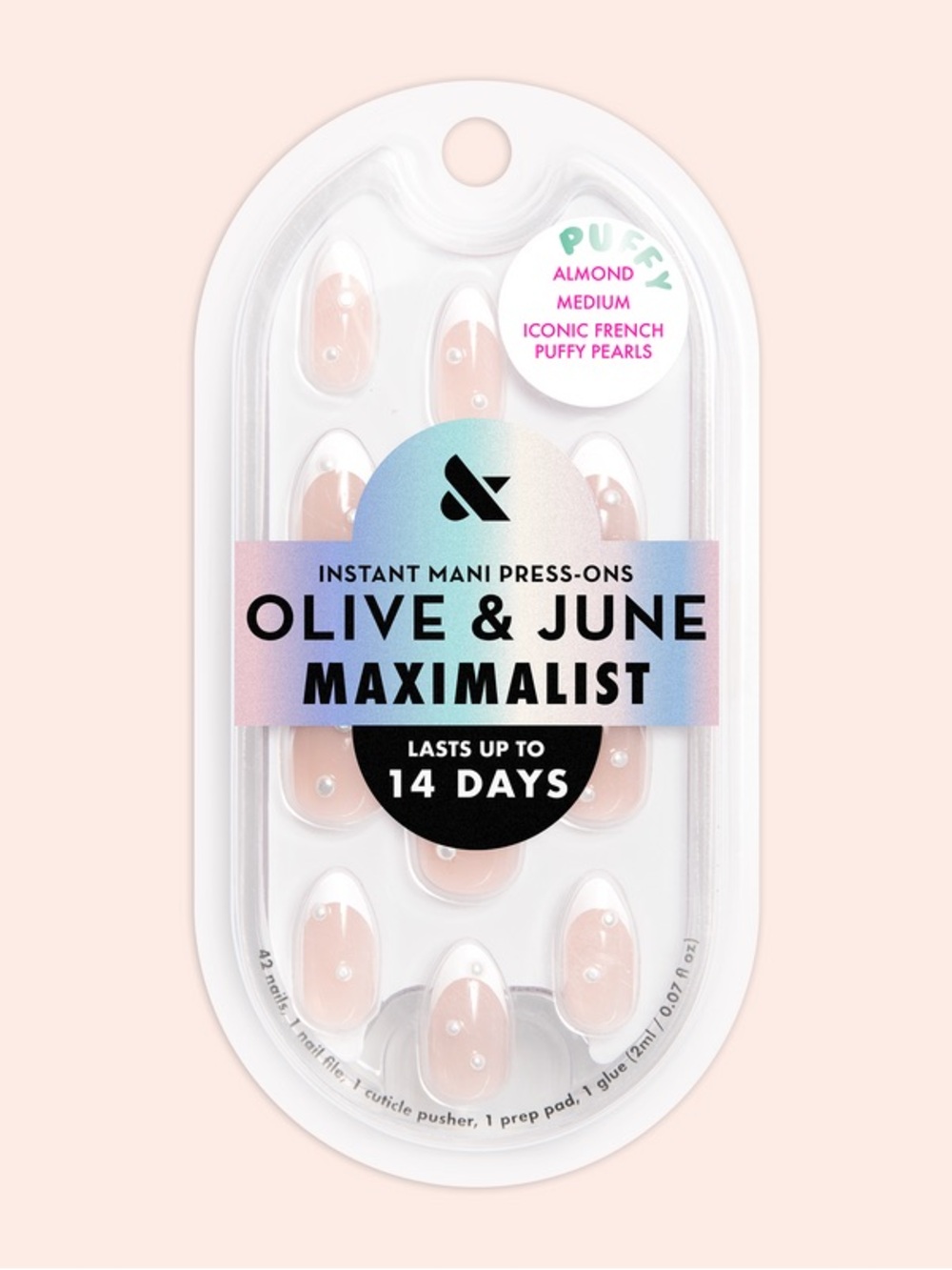 Olive & June Maximalist Almond Iconic French Press-On Nails